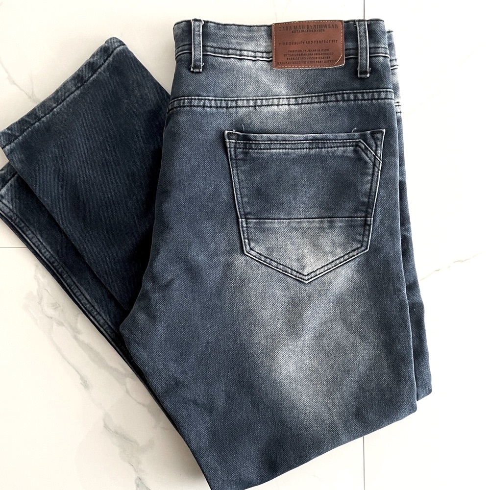ZARA Mens Premium Denim Jeans straight leg 38x27